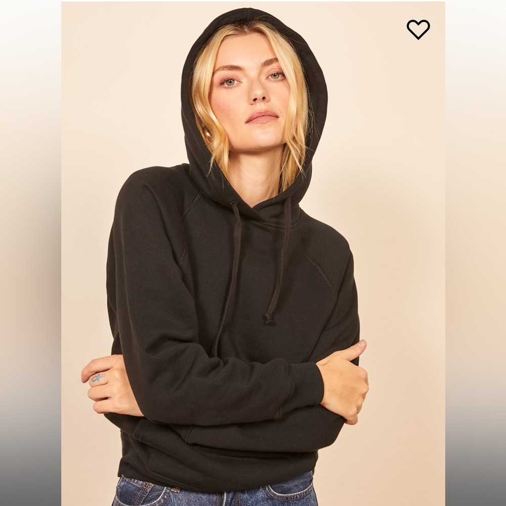 Reformation Black Tanner Classic Hoodie